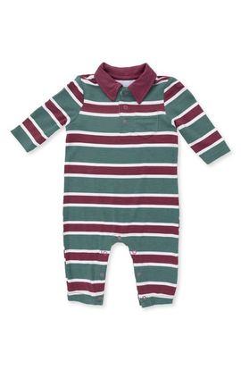 Angel Dear Angel Dear Kids' Rugby Stripe Polo Romper