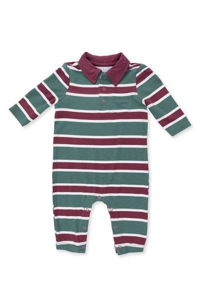 Angel Dear Angel Dear Kids' Rugby Stripe Polo Romper