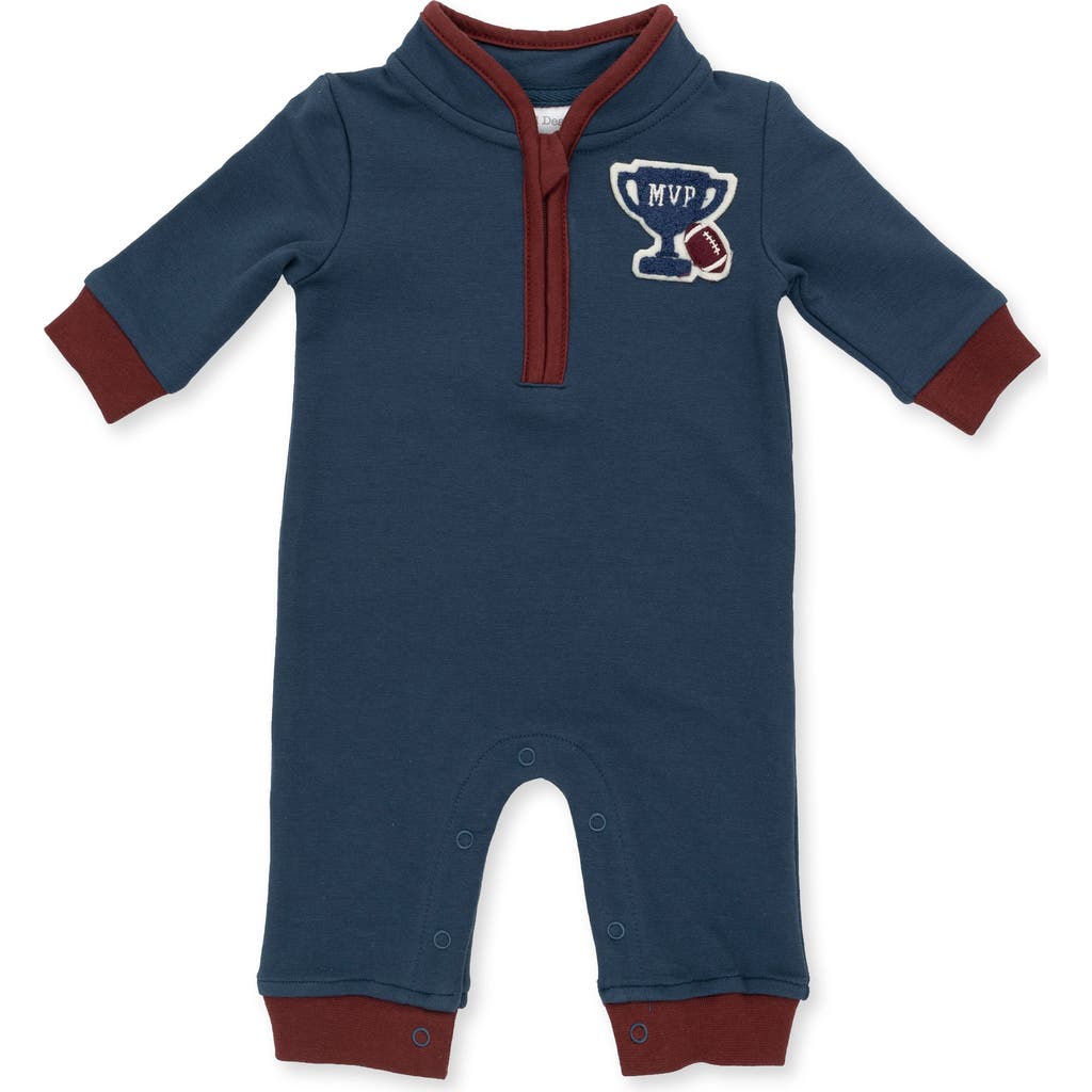 Angel Dear Angel Dear Kids' Varsity French Terry Zip Romper
