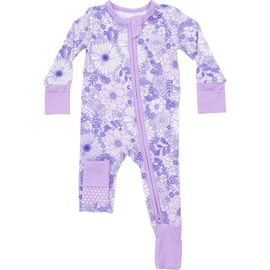 Angel Dear Angel Dear Lacy Lavender Floral Convertible Footie