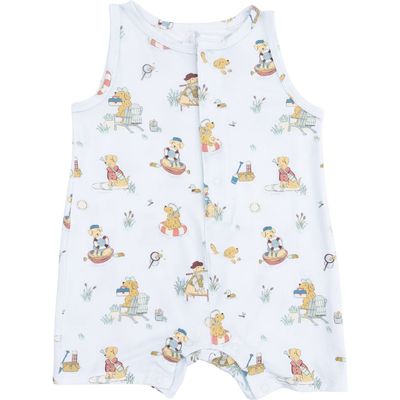 Angel Dear Angel Dear Lake Buddy Dogs Print Romper