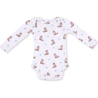 Angel Dear Angel Dear Mini Cowboy Boots Long Sleeve Bodysuit