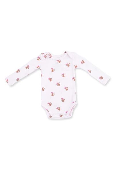 Angel Dear Angel Dear Mini Heart Footballs Long Sleeve Bodysuit