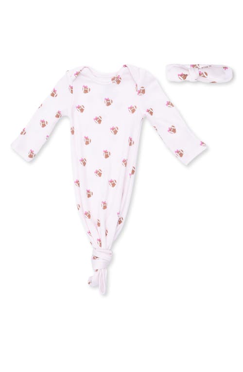 Angel Dear Angel Dear Mini Heat Footballs Knotted Gown & Headband Set
