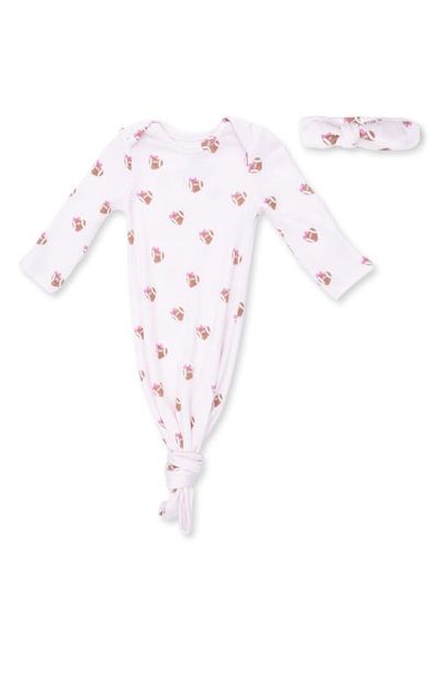 Angel Dear Angel Dear Mini Heat Footballs Knotted Gown & Headband Set