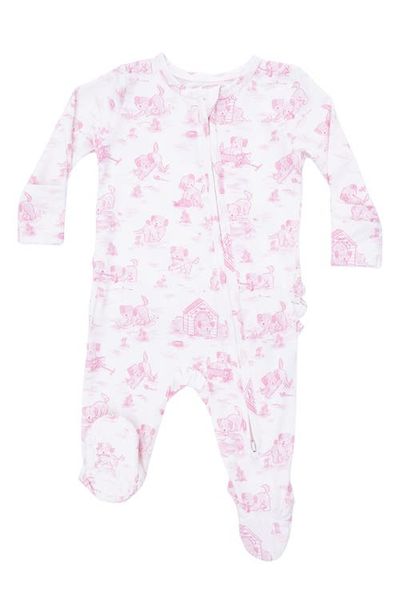 Angel Dear Angel Dear Puppy Two-Way Zip Ruffle Footie