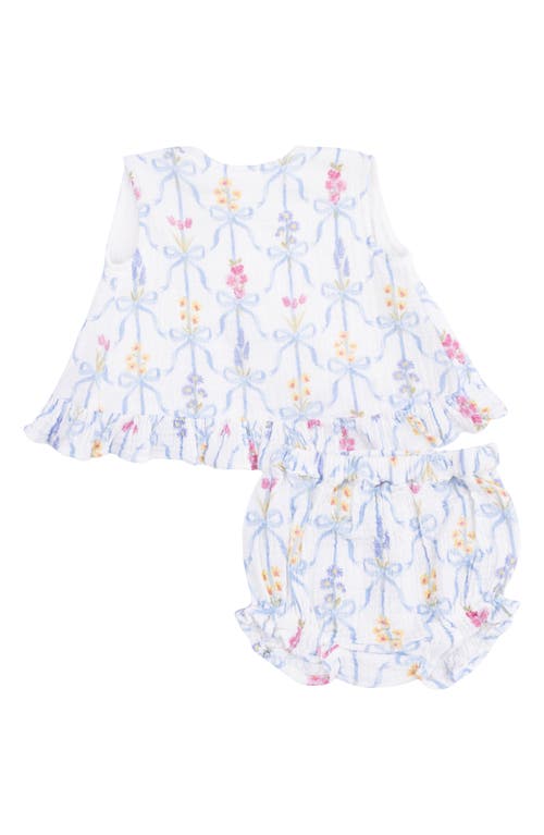 Angel Dear Angel Dear Ribbon Bouquet Organic Cotton Dress & Bloomers Set