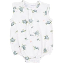 Angel Dear Angel Dear Sea Turtles Henley Bubble Romper