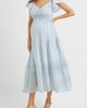 Angel Maternity Angel Maternity Baby Shower Ruffle Sleeve Maternity Dress - 1