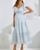 Angel Maternity Angel Maternity Baby Shower Ruffle Sleeve Maternity Dress - 2