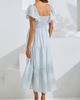 Angel Maternity Angel Maternity Baby Shower Ruffle Sleeve Maternity Dress - 3