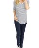 Angel Maternity Angel Maternity Maternity/Nursing Henley & Lounge Pants Set - 1