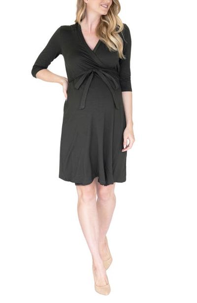Angel Maternity Angel Maternity Maternity/Nursing Wrap Dress