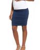 Angel Maternity Angel Maternity Over the Belly Ruched Maternity Skirt - 1