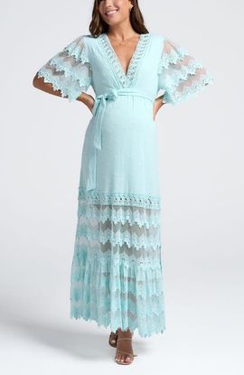 Angel Maternity Angel Maternity Roxy Lace Baby Shower Dress