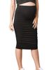 Angel Maternity Angel Maternity Ruched Maternity Midi Skirt - 1