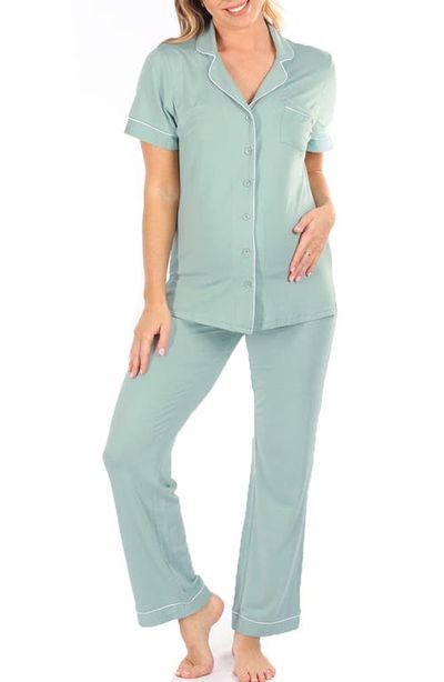 Angel Maternity Angel Maternity Short Sleeve Maternity Pajamas