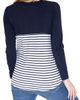 Angel Maternity Angel Maternity Solid & Stripe Nursing Top - 2