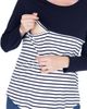 Angel Maternity Angel Maternity Solid & Stripe Nursing Top - 3