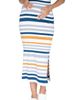 Angel Maternity Angel Maternity Stripe Maternity Midi Skirt - 1