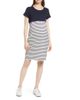 Angel Maternity Angel Maternity Stripe Maternity/Nursing Nightgown - 1