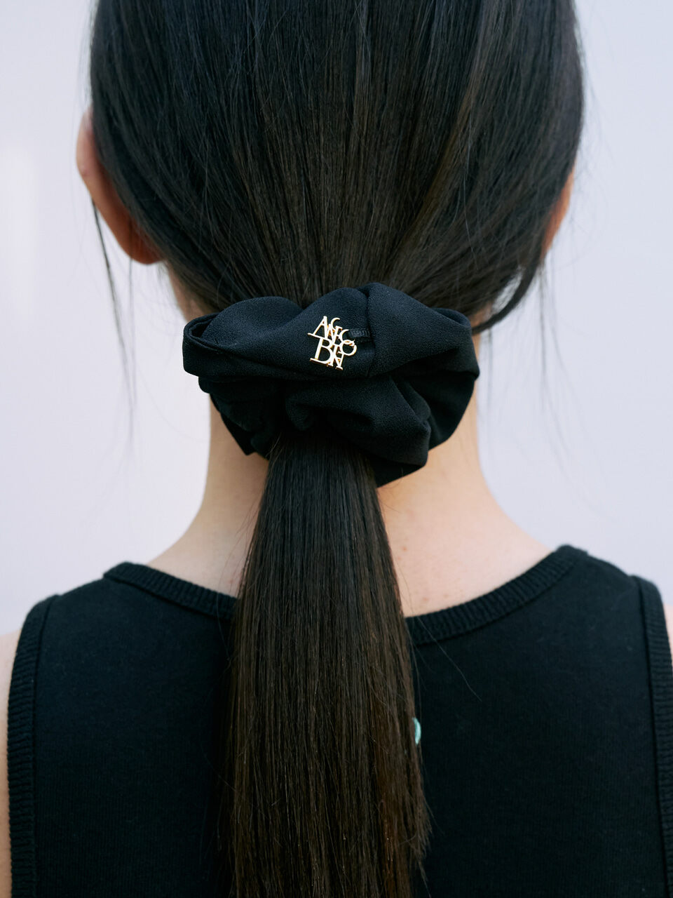 ANGELO BIANCO Classic Logo Scrunchie