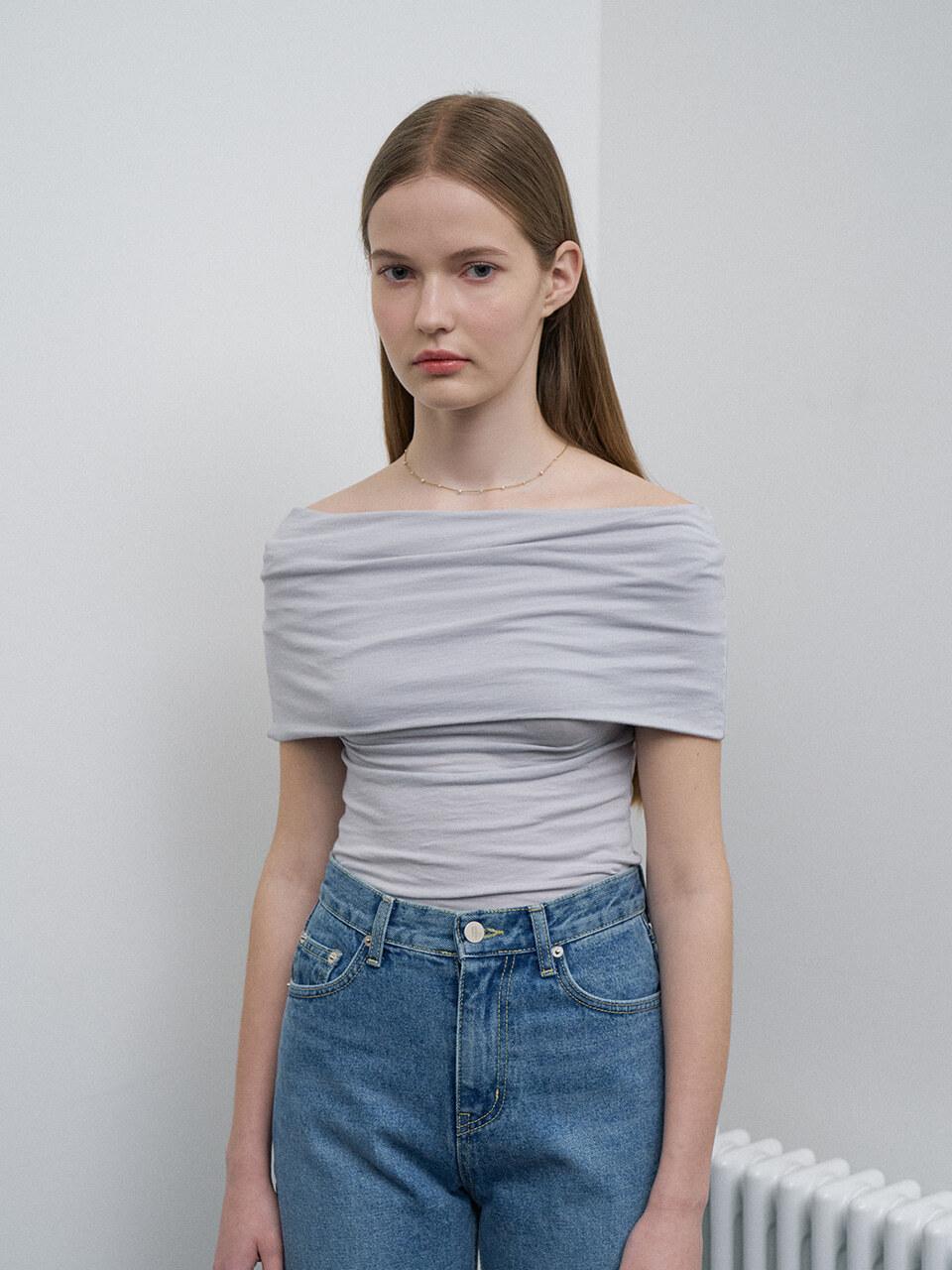 ANGELO BIANCO Sorrenti Off Shoulder Top