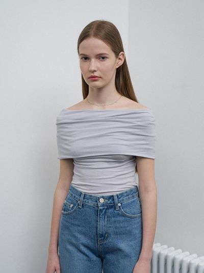 ANGELO BIANCO Sorrenti Off Shoulder Top