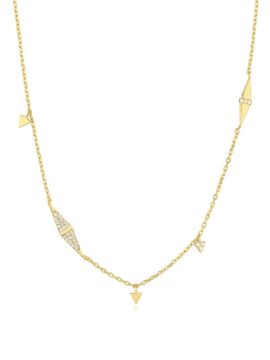 ANIA HAIE Geometric Sparkle 925 Silver Chain Necklace