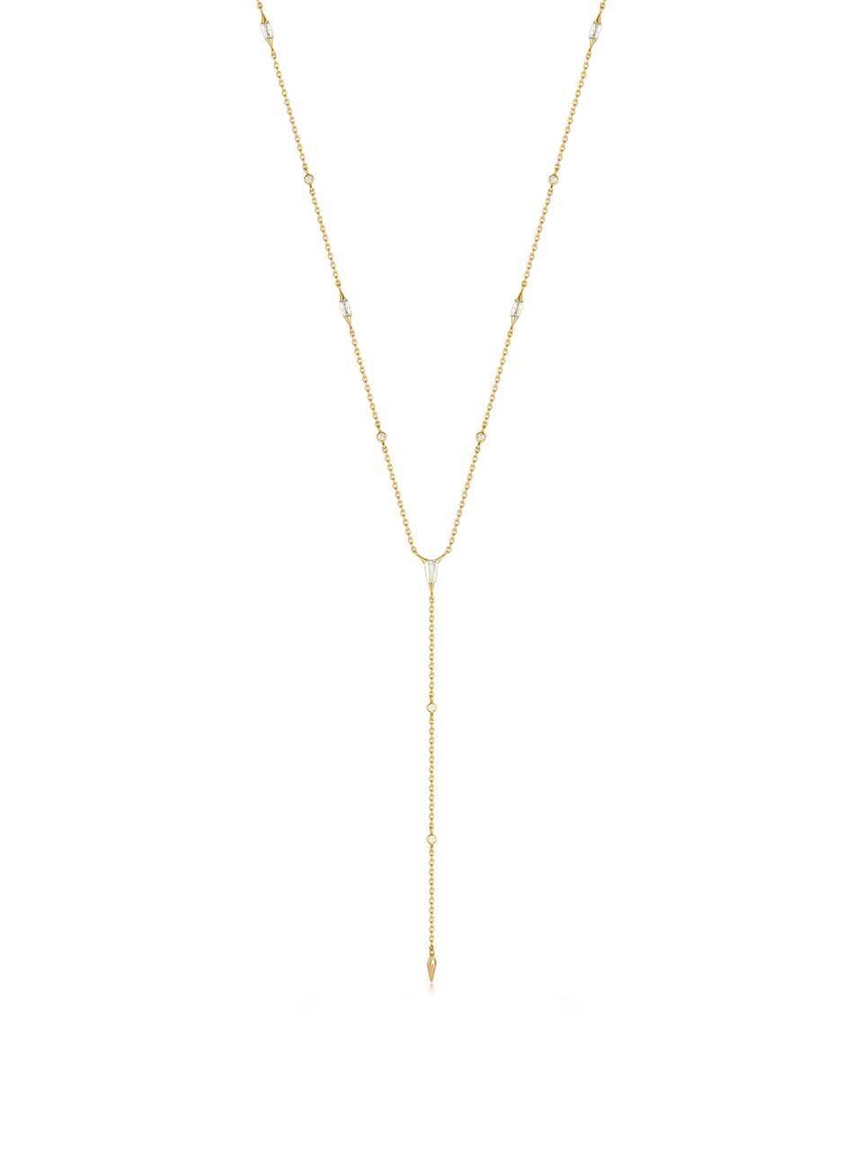 ANIA HAIE Sparkle Point 925 Silver Y Necklace