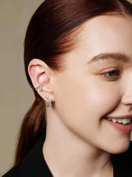 ANIA HAIE Water Drop 925 Silver Stud Earrings