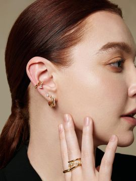 ANIA HAIE Water Drop 925 Silver Stud Earrings E056-01G