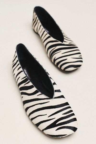 Anine Bing Ana Zebra Ballet Flats