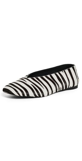 ANINE BING ANINE BING Ana Flats Calf Hair Zebra Flats Zebra