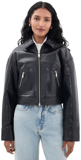 ANINE BING ANINE BING Assan Jacket Black Recycled Leather