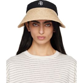 ANINE BING ANINE BING Beige & Black Venus Visor