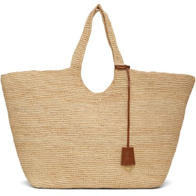 ANINE BING ANINE BING Beige Lili Raffia Tote