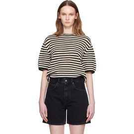 ANINE BING ANINE BING Black & Off-White Theo Sweater