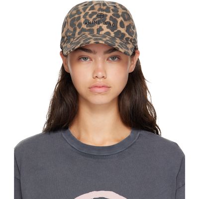 ANINE BING ANINE BING Black & Tan Jeremy Baseball Cap