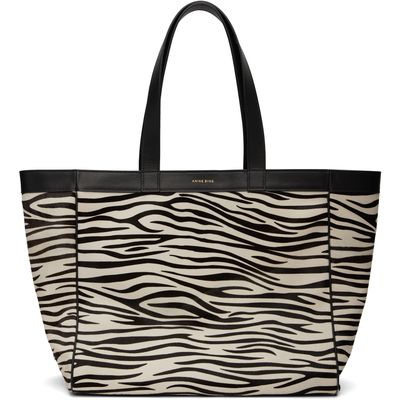 ANINE BING ANINE BING Black & White Medium Rio Tote