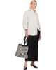 ANINE BING ANINE BING Black & White Medium Rio Tote - 4