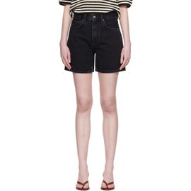 ANINE BING ANINE BING Black Delaney Denim Shorts