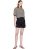 ANINE BING ANINE BING Black Delaney Denim Shorts - 4
