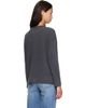 ANINE BING ANINE BING Black Ivan Long Sleeve 'Paris' Stencil T-shirt - 3