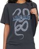 ANINE BING ANINE BING Black Lili Snake T-shirt - 1