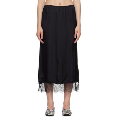 ANINE BING ANINE BING Black Shelby Midi Skirt