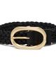 ANINE BING ANINE BING Black Signature Link Braided Belt - 1