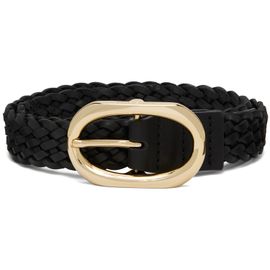 ANINE BING ANINE BING Black Signature Link Braided Belt