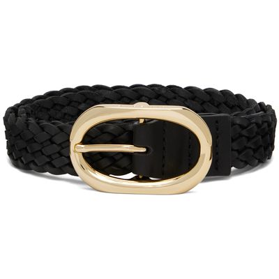 ANINE BING ANINE BING Black Signature Link Braided Belt