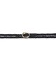ANINE BING ANINE BING Black Small Double Signature Link Braided Belt - 1